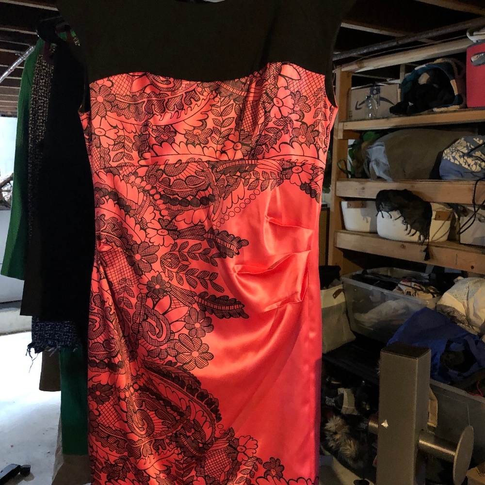 Sexy “oriental” style hot pink dress